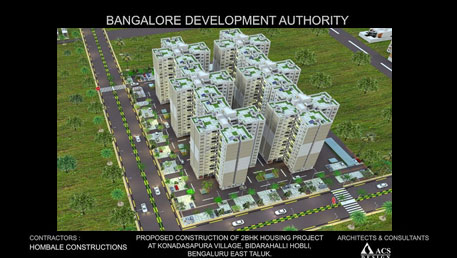 Construction of 2 BHK Housing Project ( Phase-02) at Konadasana Pura Village in Bangalore East  on Turnkey Basis.